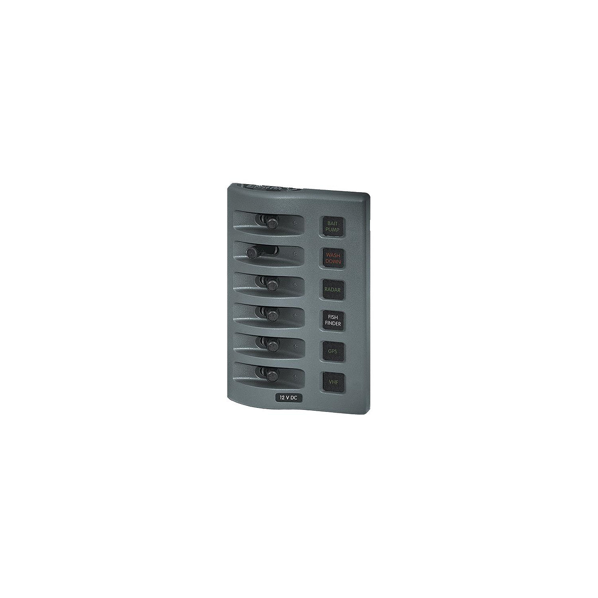 Blue Sea 4307 WeatherDeck 12V DC Waterproof Switch Panel - 6 Position [4307] - official Blue Sea Systems product image 2