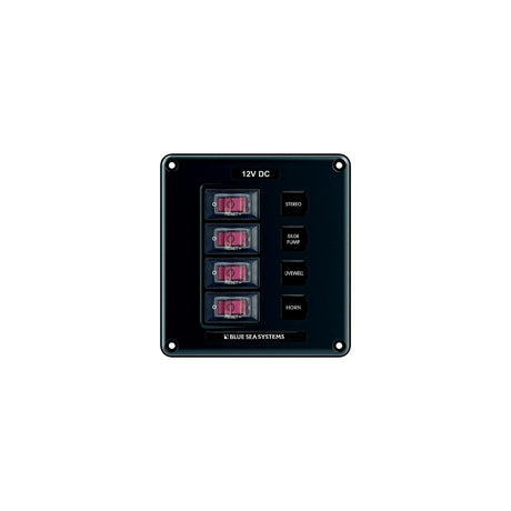 Blue Sea 4320 Circuit Breaker Switch Panel 4 Position - Gray [4320] - official Blue Sea Systems product image 2
