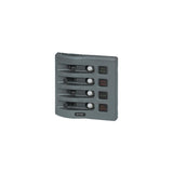 Blue Sea 4374 WeatherDeck Water Resistant Circuit Breaker Panel - 4 Position - Grey [4374] - official Blue Sea Systems product image 2