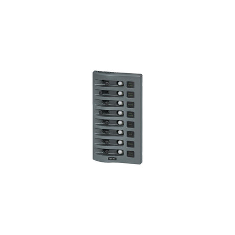 Blue Sea 4378 WeatherDeck Water Resistant Circuit Breaker Panel - 8 Position - Grey [4378] - official Blue Sea Systems product image 2