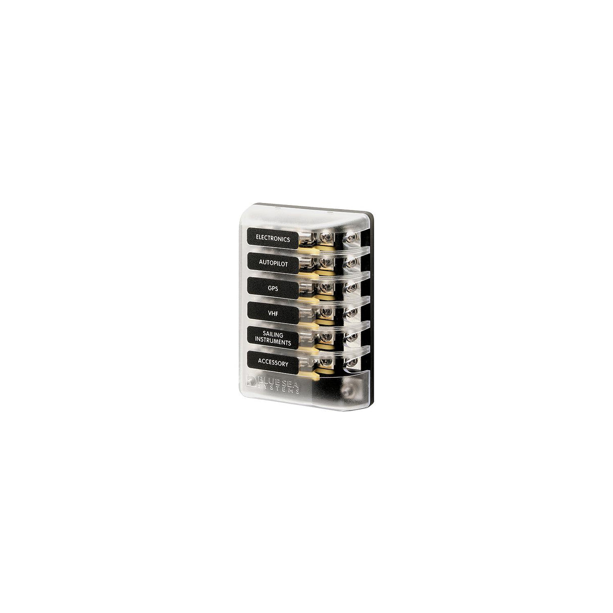 Blue Sea 5015 ST Glass Fuse Block w/Negative Bus [5015] - official Blue Sea Systems product image 2
