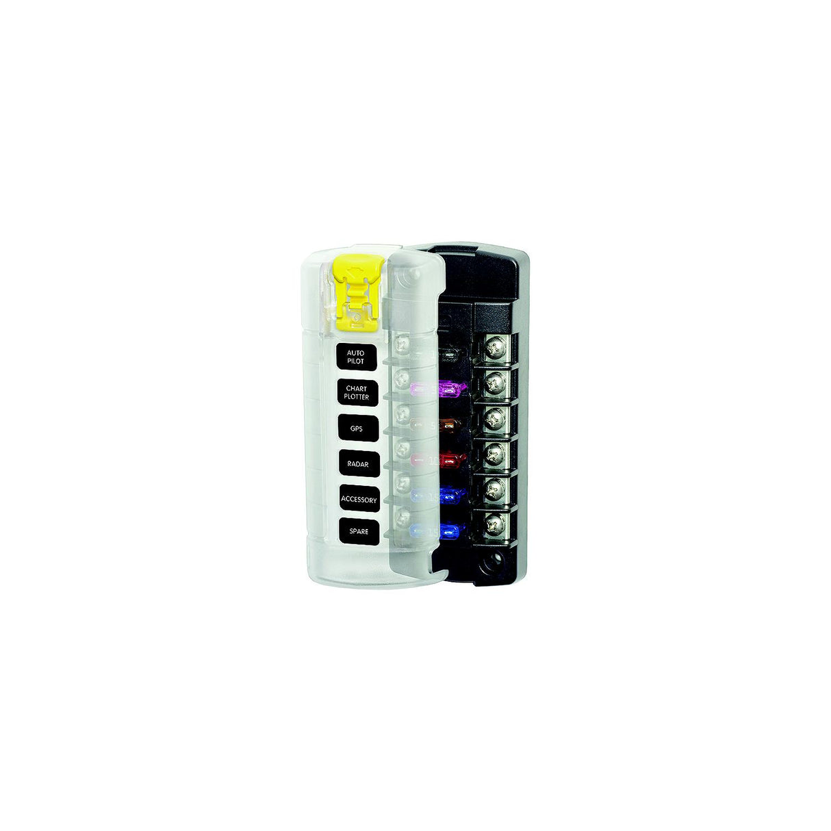 Blue Sea 5035 ST Blade Fuse Block w/Cover - 6 Circuit Independent w/o Negative Bus [5035] - official Blue Sea Systems product image 2
