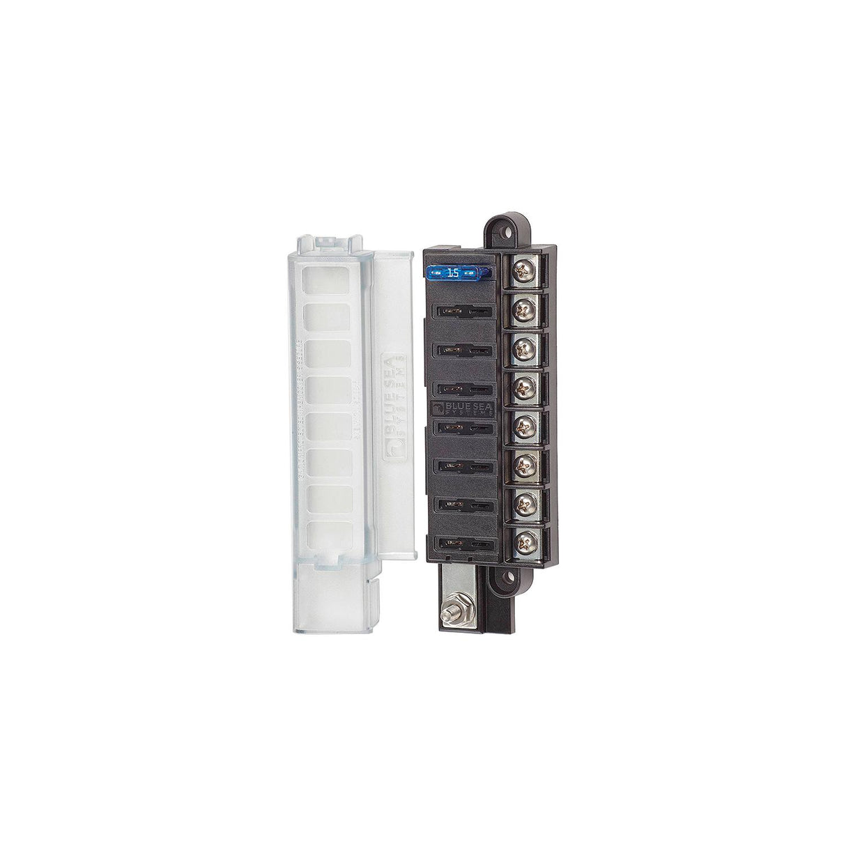 Blue Sea 5046 ST Blade Compact Fuse Blocks - 8 Circuits w/Cover [5046] - official Blue Sea Systems product image 2