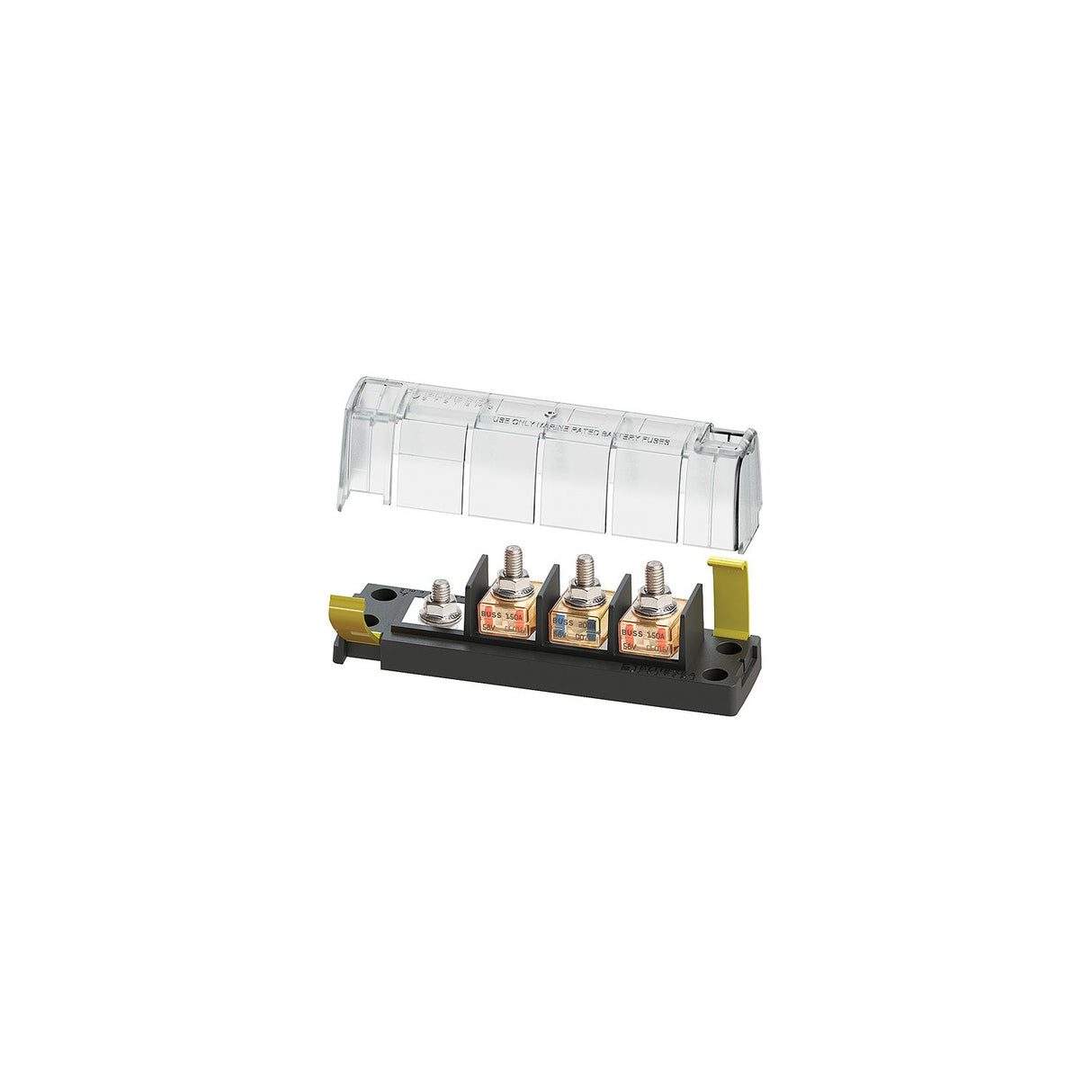 Blue Sea 5196 MRBF Surface Mount 3 Circuit Fuse Block - Common Source [5196] - official Blue Sea Systems product image 2