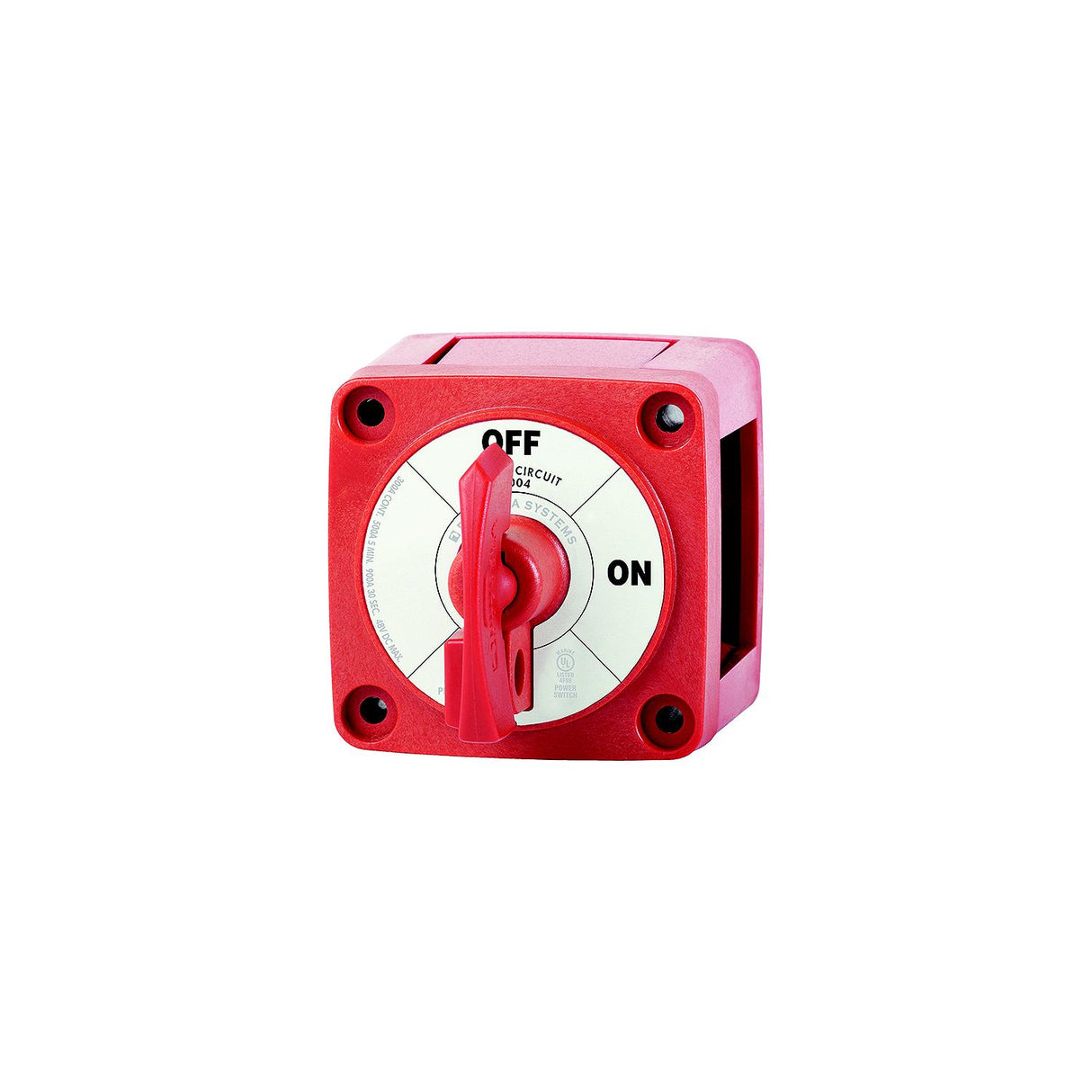 Blue Sea 6004 Single Circuit ON-OFF w/Locking Key - Red [6004] - official Blue Sea Systems product image 5