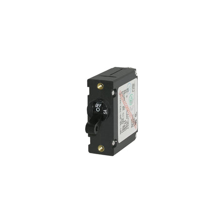 Blue Sea 7200 AC / DC Single Pole Magnetic World Circuit Breaker - 5 Amp [7200] - official Blue Sea Systems product image 2