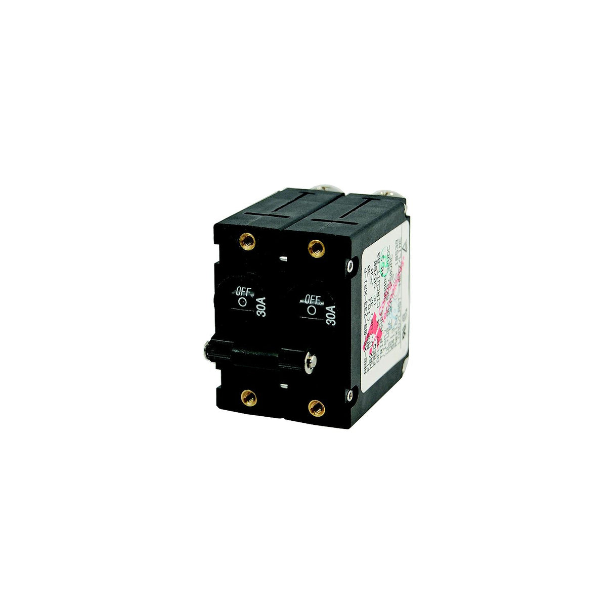 Blue Sea 7241 A-Series Double Pole Toggle - 50A - Black [7241] - official Blue Sea Systems product image 2
