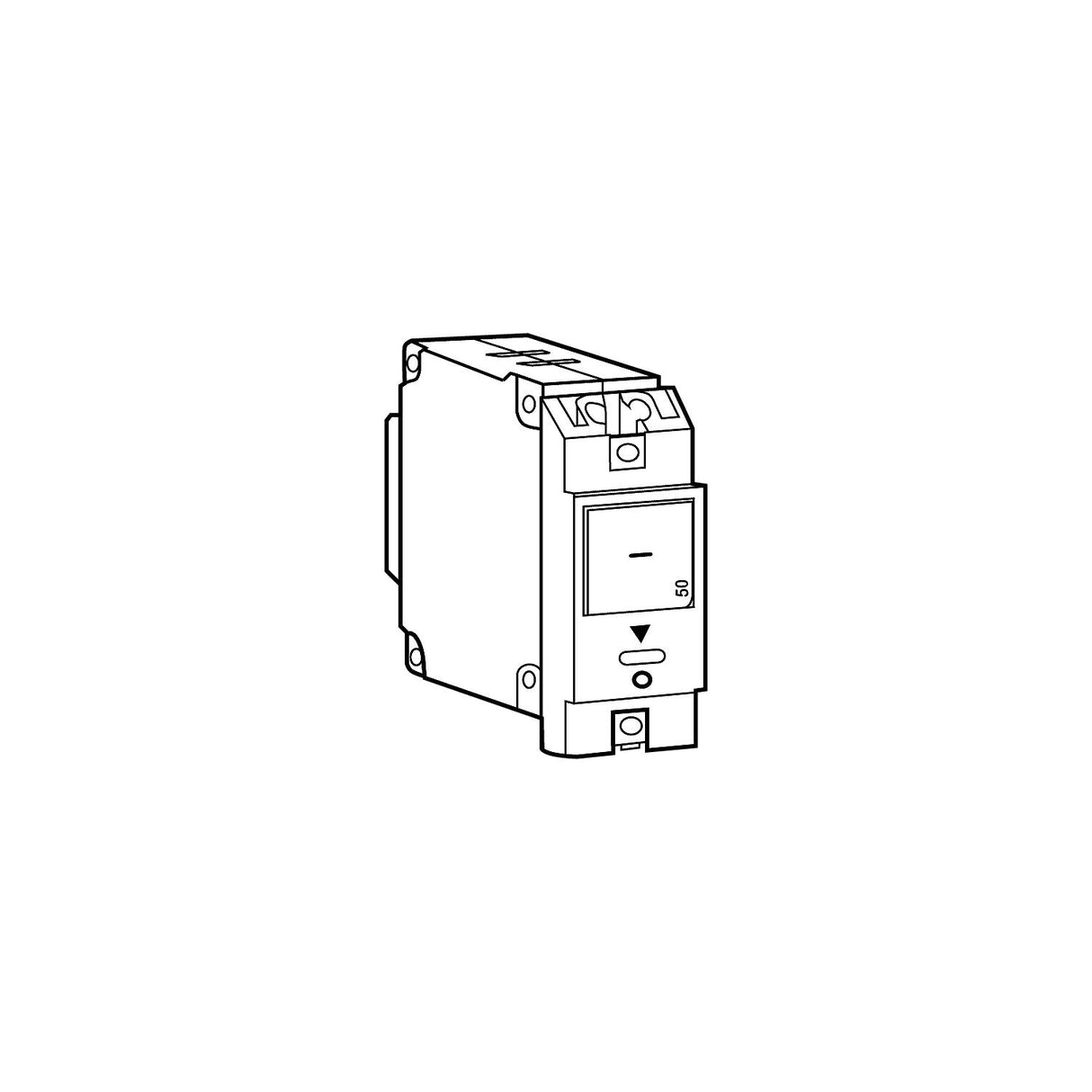 Blue Sea 7402 Single Pole Small Case 2" Flat Rocker Circuit Breaker - 10 Amp [7402] - official Blue Sea Systems product image 3