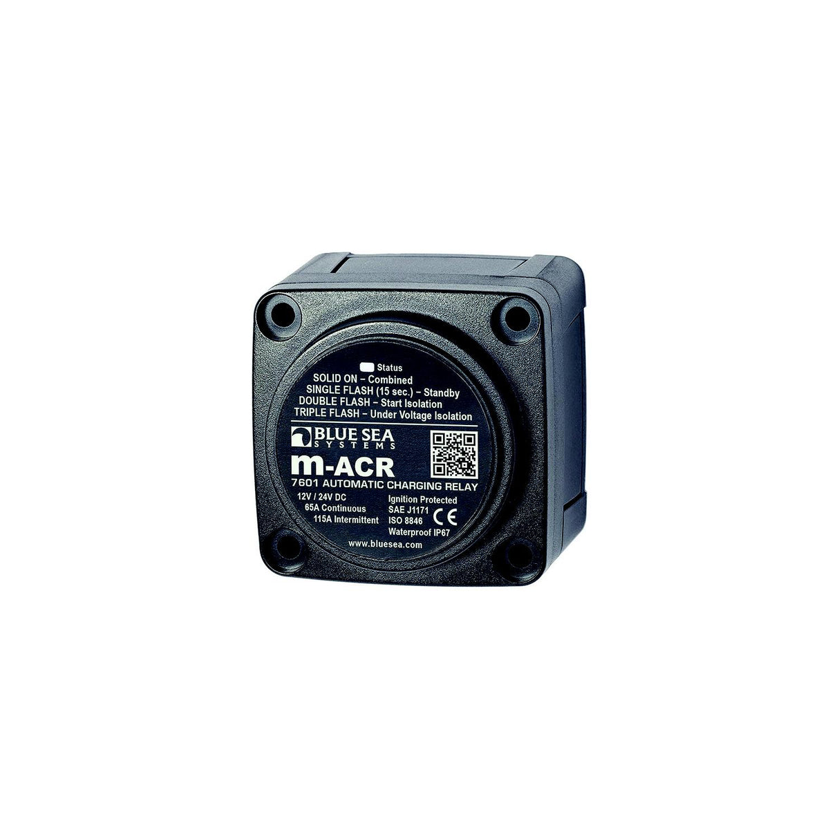Blue Sea 7601 DC Mini ACR Automatic Charging Relay - 65 Amp [7601] - official Blue Sea Systems product image 4