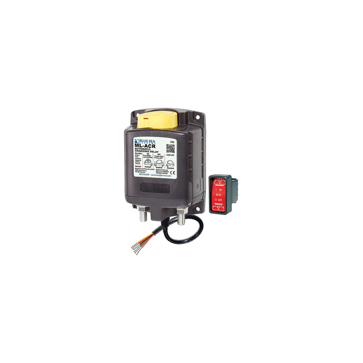 Blue Sea 7622 ML-Series Heavy Duty Automatic Charging Relay [7622] - official Blue Sea Systems product image 3