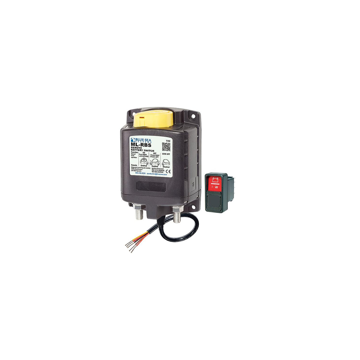 Blue Sea 7702 ML-Series Remote Battery Switch w/Manual Control 24V DC [7702] - official Blue Sea Systems product image 4