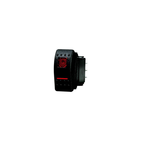 Blue Sea 7936 Contura II Switch DPDT Black - ON-OFF-ON [7936] - official Blue Sea Systems product image 3