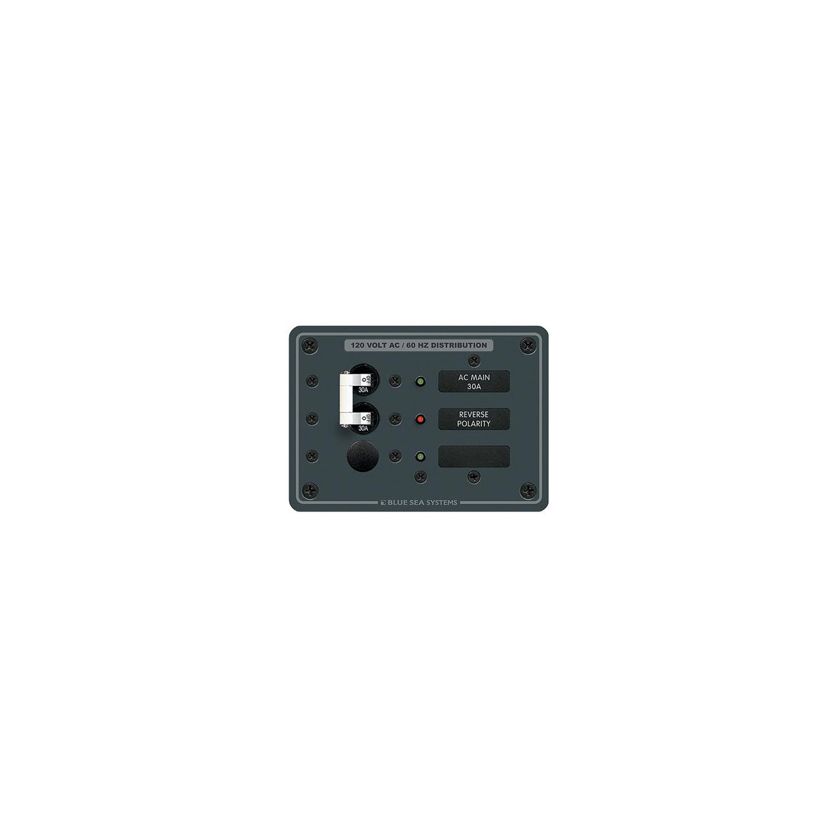 Blue Sea 8029 AC Main +1 Position Breaker Panel - White Switches [8029] - official Blue Sea Systems product image 2