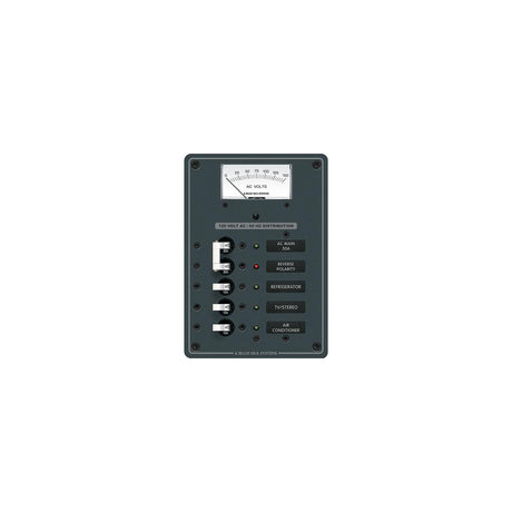 Blue Sea 8043 AC Main +3 Positions Toggle Circuit Breaker Panel - White Switches [8043] - official Blue Sea Systems product image 2