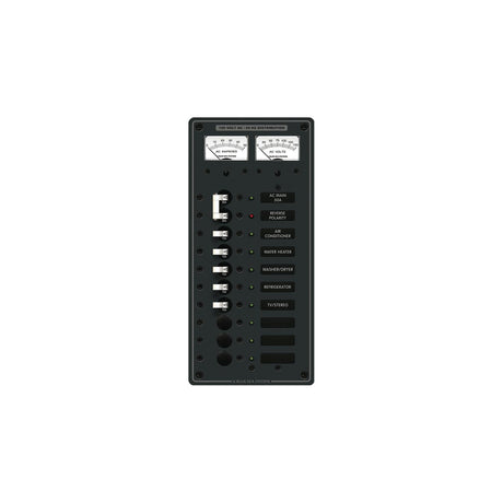 Blue Sea 8074 AC Main +8 Positions Toggle Circuit Breaker Panel - White Switches [8074] - official Blue Sea Systems product image 2