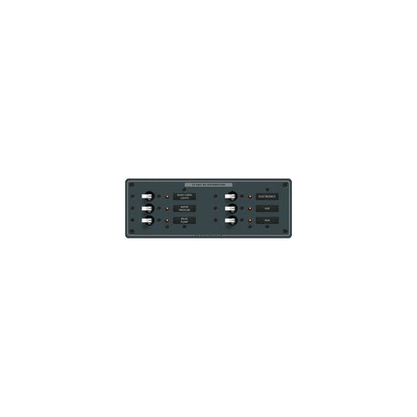 Blue Sea 8096 DC 6 Position Toggle Branch Circuit Breaker Panel - White Switches [8096] - official Blue Sea Systems product image 2