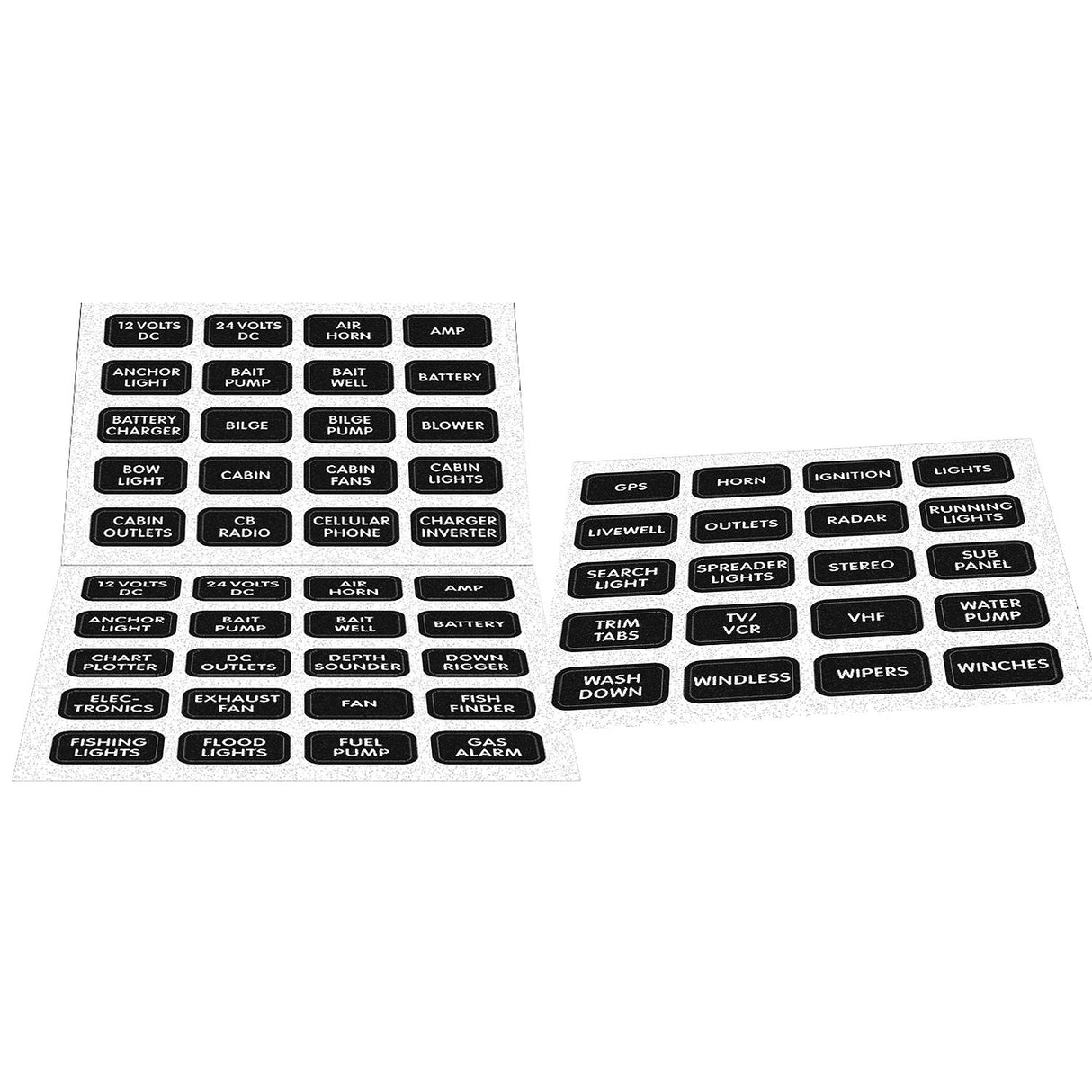 Blue Sea 8214 Black Small Format Label Kit - 60 Labels [8214] - official Blue Sea Systems product image 2
