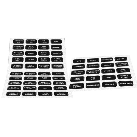 Blue Sea 8214 Black Small Format Label Kit - 60 Labels [8214] - official Blue Sea Systems product image 2