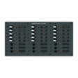 Blue Sea Systems 8264 Traditional Metal DC Circuit Breaker Panel - 24 Positions - 8264-BSS - image 1