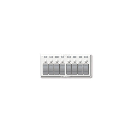 Blue Sea 8271 Water Resistant Panel - 8 Position - White - Horizontal Mount [8271] - official Blue Sea Systems product image 3