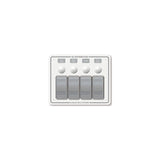 Blue Sea 8272 Water Resistant Panel - 4 Position - White - Horizontal Mount [8272] - official Blue Sea Systems product image 2