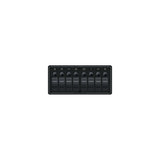 Blue Sea 8371 Water Resistant Panel - 8 Position - Black - Horizontal Mount [8371] - official Blue Sea Systems product image 2
