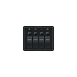 Blue Sea 8372 Water Resistant 4 Position - Black - Horizontal Mount Panel [8372] - official Blue Sea Systems product image 2