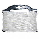 Attwood Marine Attwood Braided Nylon Rope - 3/16" x 100' - White - 117553-7