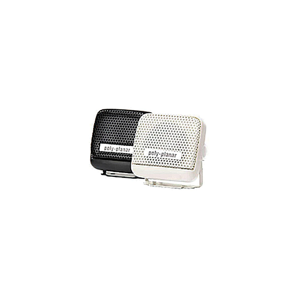 Poly-Planar MB21B Waterproof VHF Extension Speakers Surface Mount 8W 2-15/16" x 2-3/4", Black - MB21B