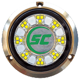 Shadow-Caster LED Lighting Shadow-Caster SCR-24 Bronze Underwater Light - 24 LEDs - Aqua Green - SCR-24-AG-BZ-10