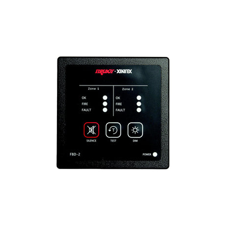 Fireboy-Xintex Two Zone Detection Alarm Panel - 2-5/8" Display - 12/24V DC [FBD-2-R] - official Fireboy-Xintex product image 3