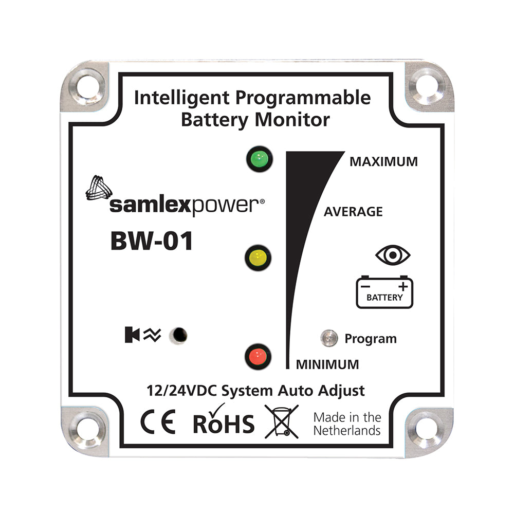 Samlex America Samlex Battery Monitor - 12V or 24V - Programmable - BW-01