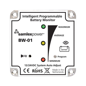 Samlex America Samlex Battery Monitor - 12V or 24V - Programmable - BW-01