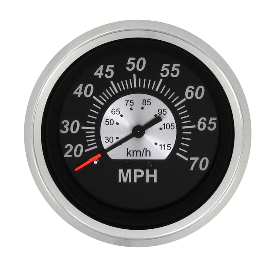Sierra International Black Sterling Gauges - Speedometer (70 MPH) - 67285P - image 1