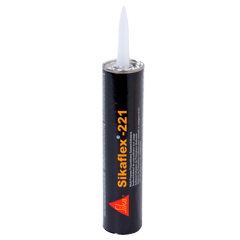 Sika Sikaflex 221 Sellador/adhesivo de poliuretano multiusos - Cartucho de 10,3 oz (300 ml) - Blanco [90891]