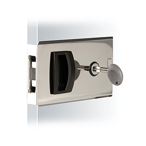 Southco Flush Sliding Door Latch - Square - Aluminum - MF-01-110-60