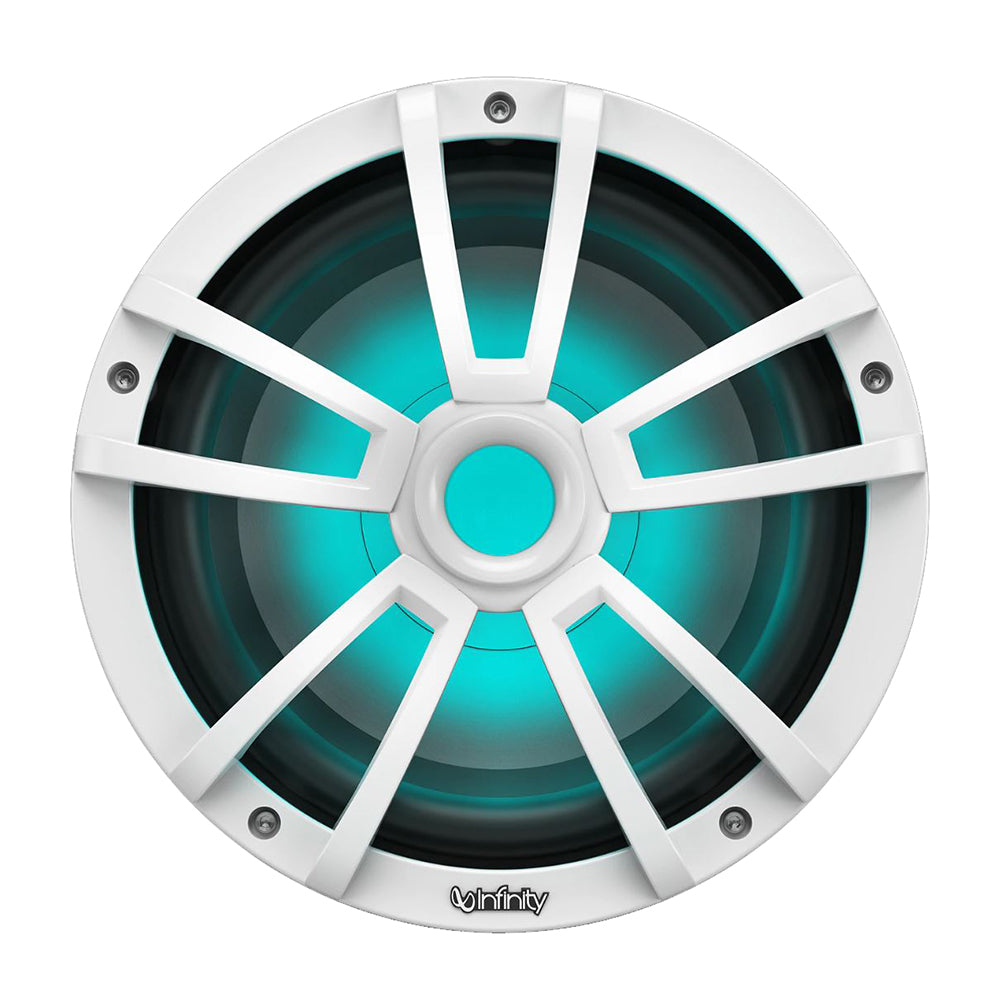 Subwoofer serie de referencia RGB marino Infinity de 10" - Blanco [INF1022MLW]