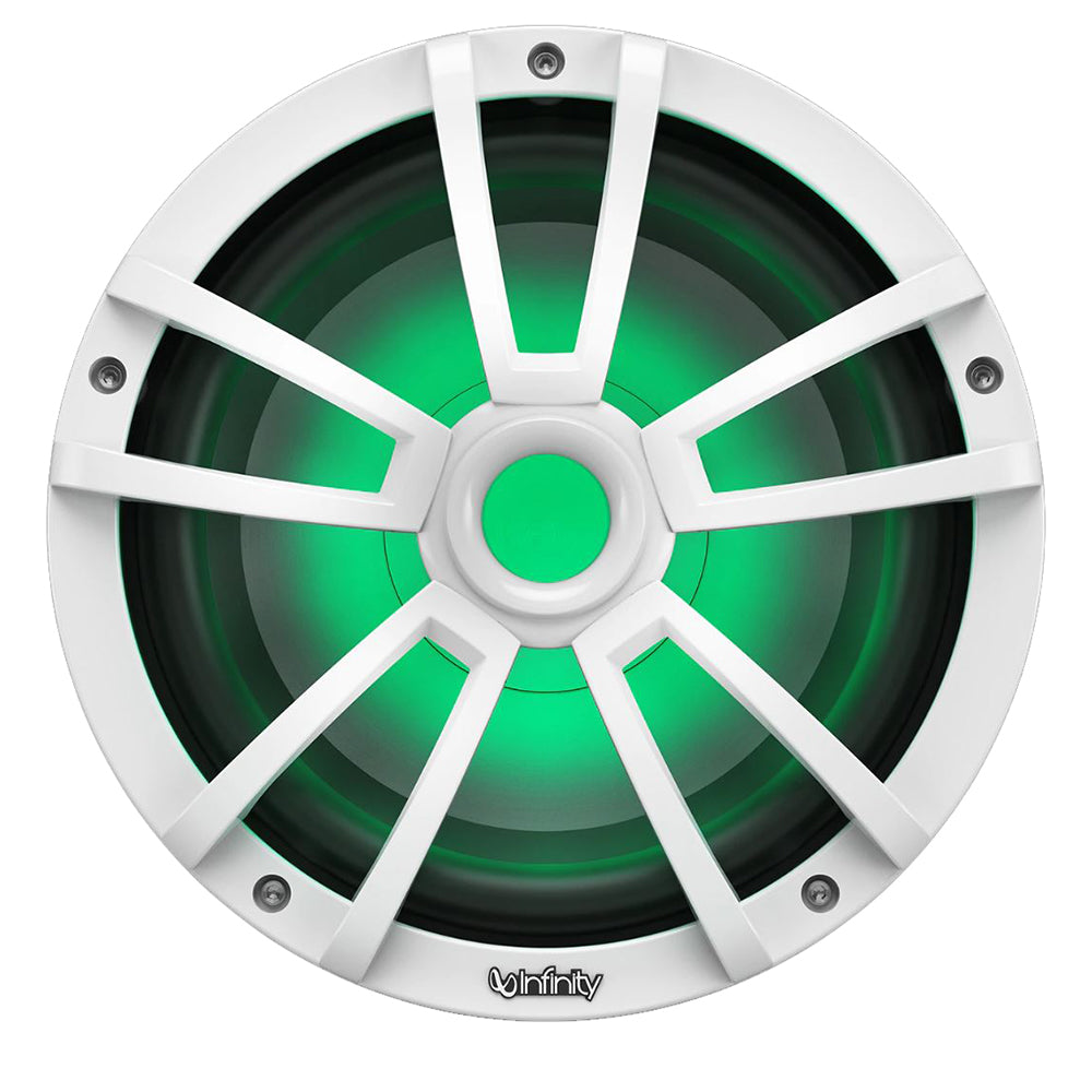 Subwoofer serie de referencia RGB marino Infinity de 10" - Blanco [INF1022MLW]