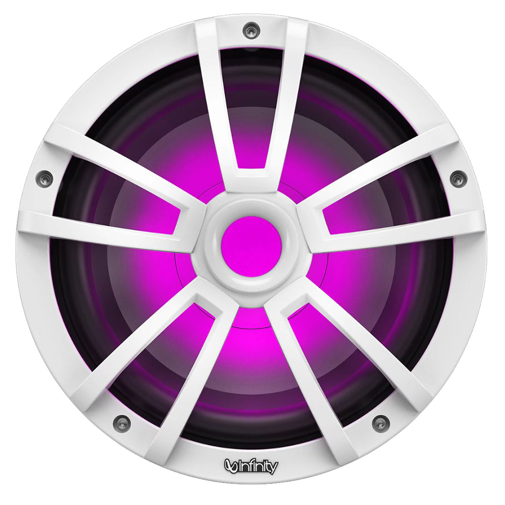 Subwoofer serie de referencia RGB marino Infinity de 10" - Blanco [INF1022MLW]
