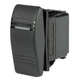 BEP Marine BEP SPDT Contura Switch - 1-Amber LED - (ON)/OFF/ON - 1001805