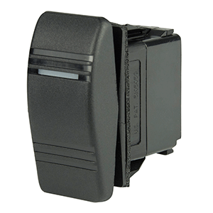BEP Marine BEP SPDT Contura Switch - 1-Amber LED - (ON)/OFF/ON - 1001805
