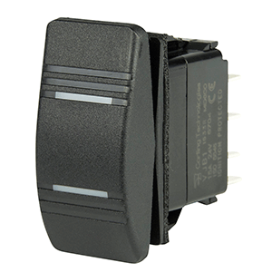 BEP Marine BEP DPDT Contura Switch - 2-Amber LEDs - ON/OFF/ON - 1001808