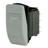 BEP Marine BEP DPDT Contura Switch - 2-Amber LEDs - Gray - ON/ON - 1001812