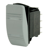 BEP Marine BEP DPDT Contura Switch - 2-Amber LEDs - Gray - ON/ON - 1001812