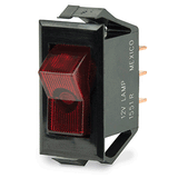 BEP Marine BEP Illuminated SPST Rocker Switch - Red LED - 12V - OFF/ON - 1001705