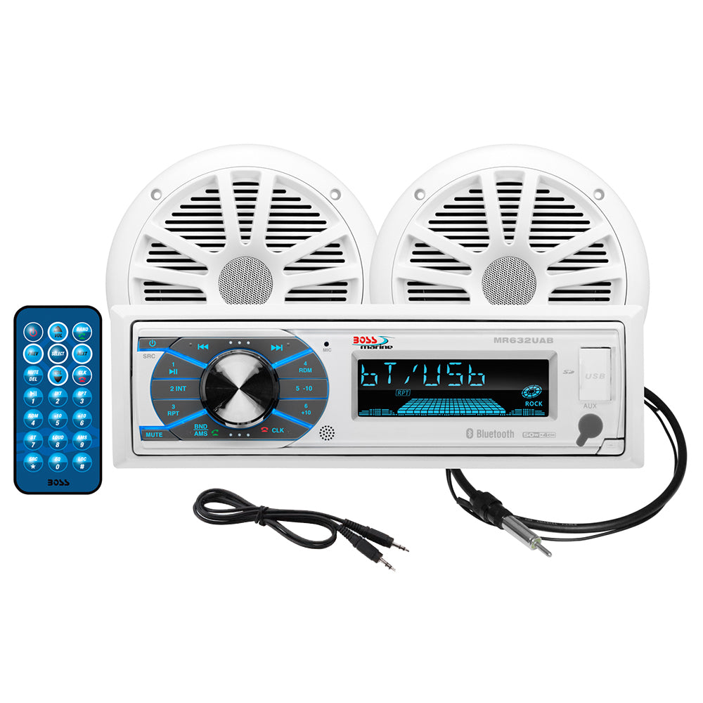 Boss Audio MCK632WB.6 Kit de altavoces estéreo marino de 6,5" - Blanco [MCK632WB.6]
