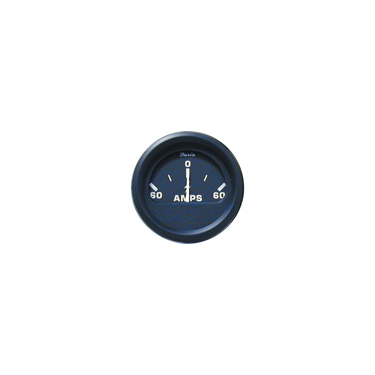 Faria Instruments Faria 12822 Euro Black 2" Ammeter Gauge (60-0-60) - F12822