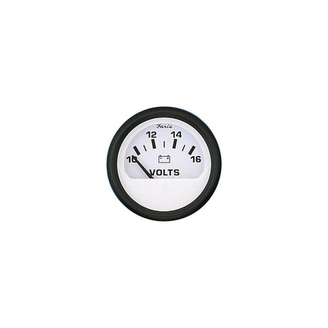 Faria Euro White 2" Voltmeter (10-16 VDC) [12911] - official Faria Beede Instruments product image 2