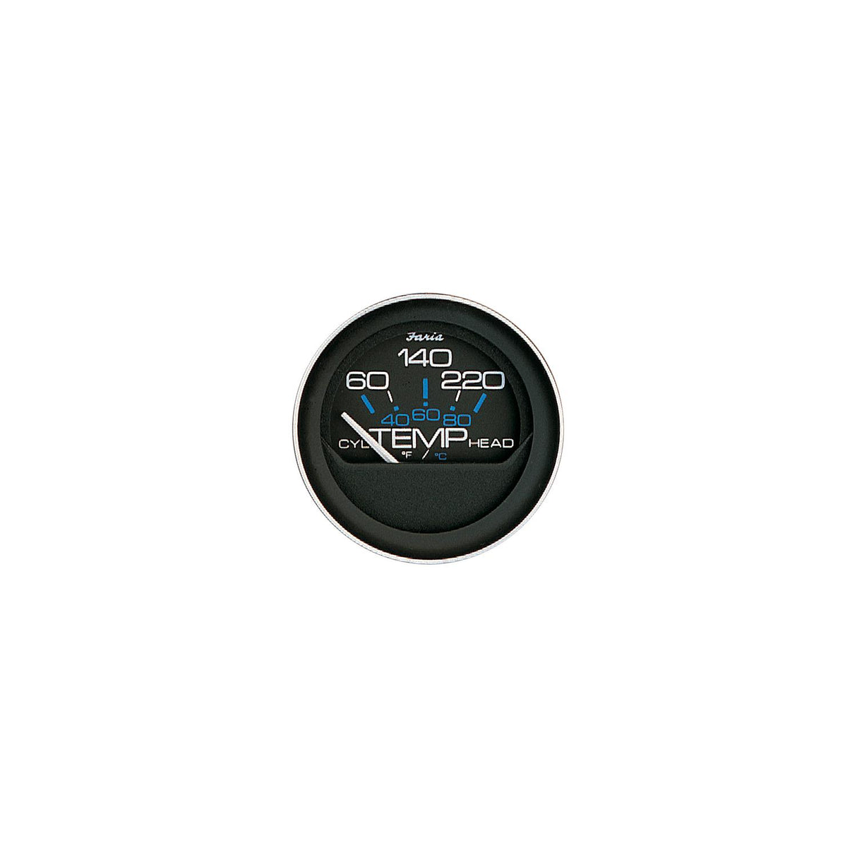 Faria Coral 2" Cylinder Head Temperature Gauge (60-120 F) w/Sender [13009] - official Faria Beede Instruments product image 5