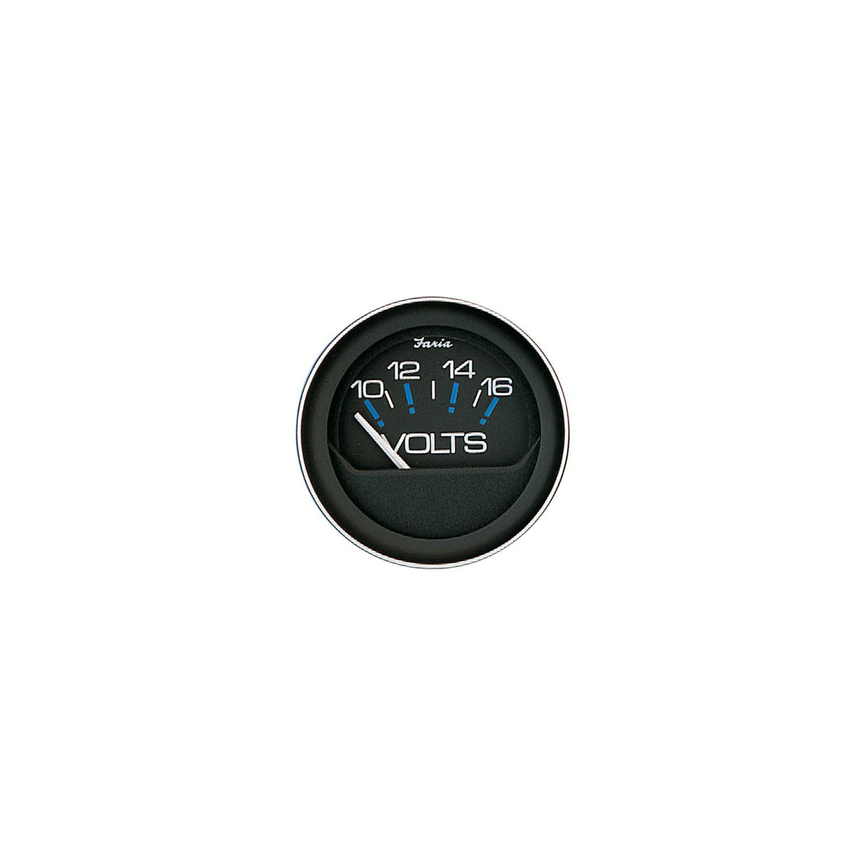 Faria Instruments Faria Coral Black 2" Voltmeter Gauge (10-16 VDC) - F13010 - official Faria Beede Instruments product image 3